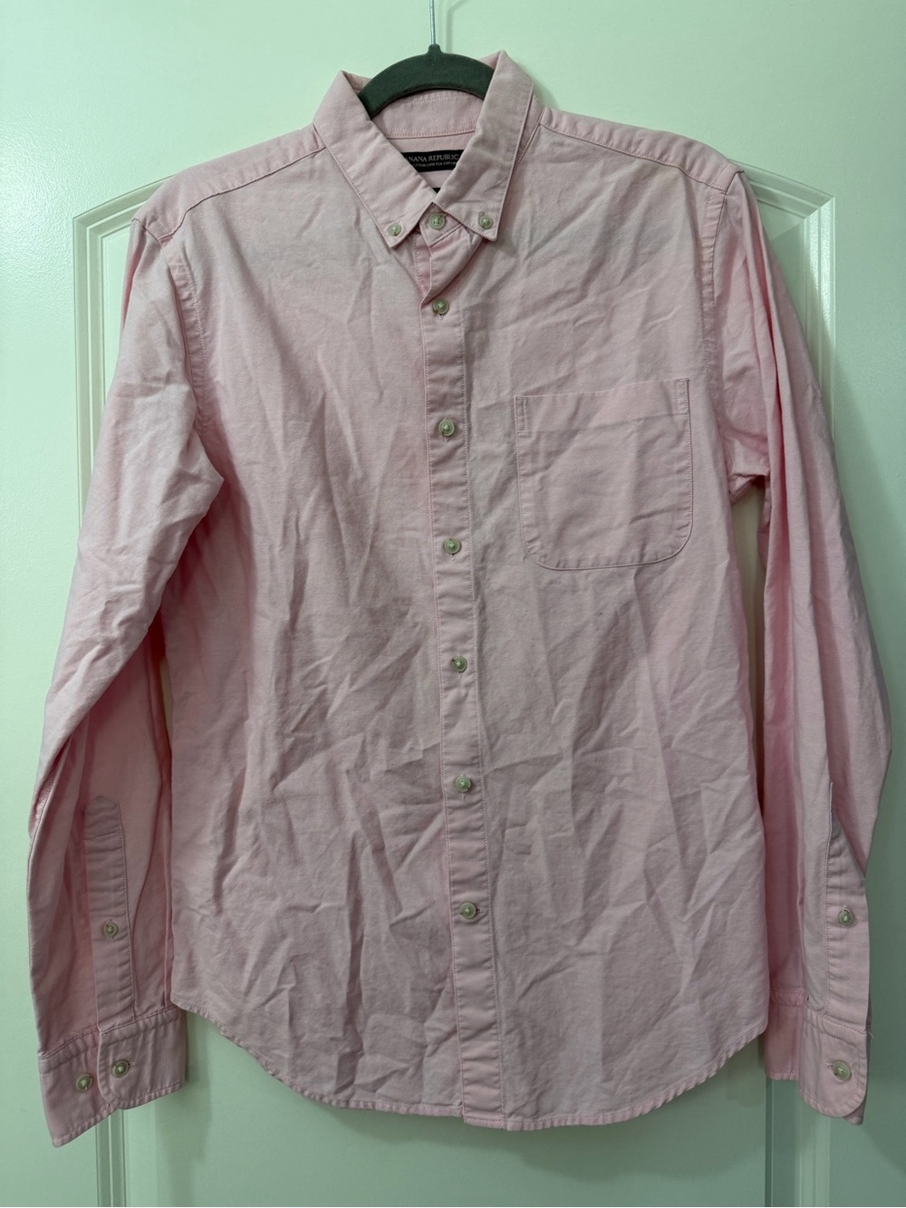 Banana Republic Pink Grant Fit Oxford Button-Down Shirt